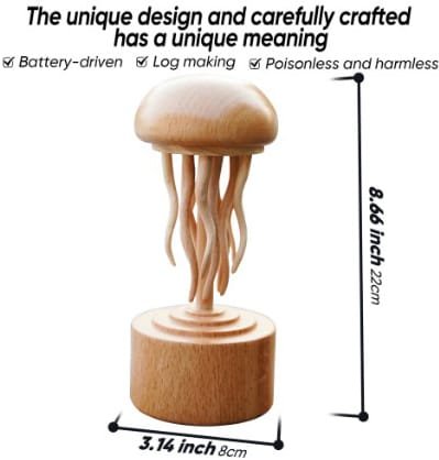 Handcrafted Mechanical Rotating Wooden Jellyfish-3 Handcrafted Mechanical Rotating Wooden Jellyfish-product-3