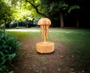 Mechanical Rotating Wooden Jellyfish with 32 melodies,Handcrafted-product-1